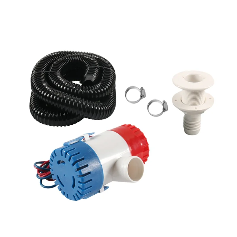 

12V 1100GPH Automatic Boat Submersible Bilge Pump Kit For Boat Seaplane Motor Homes Houseboat