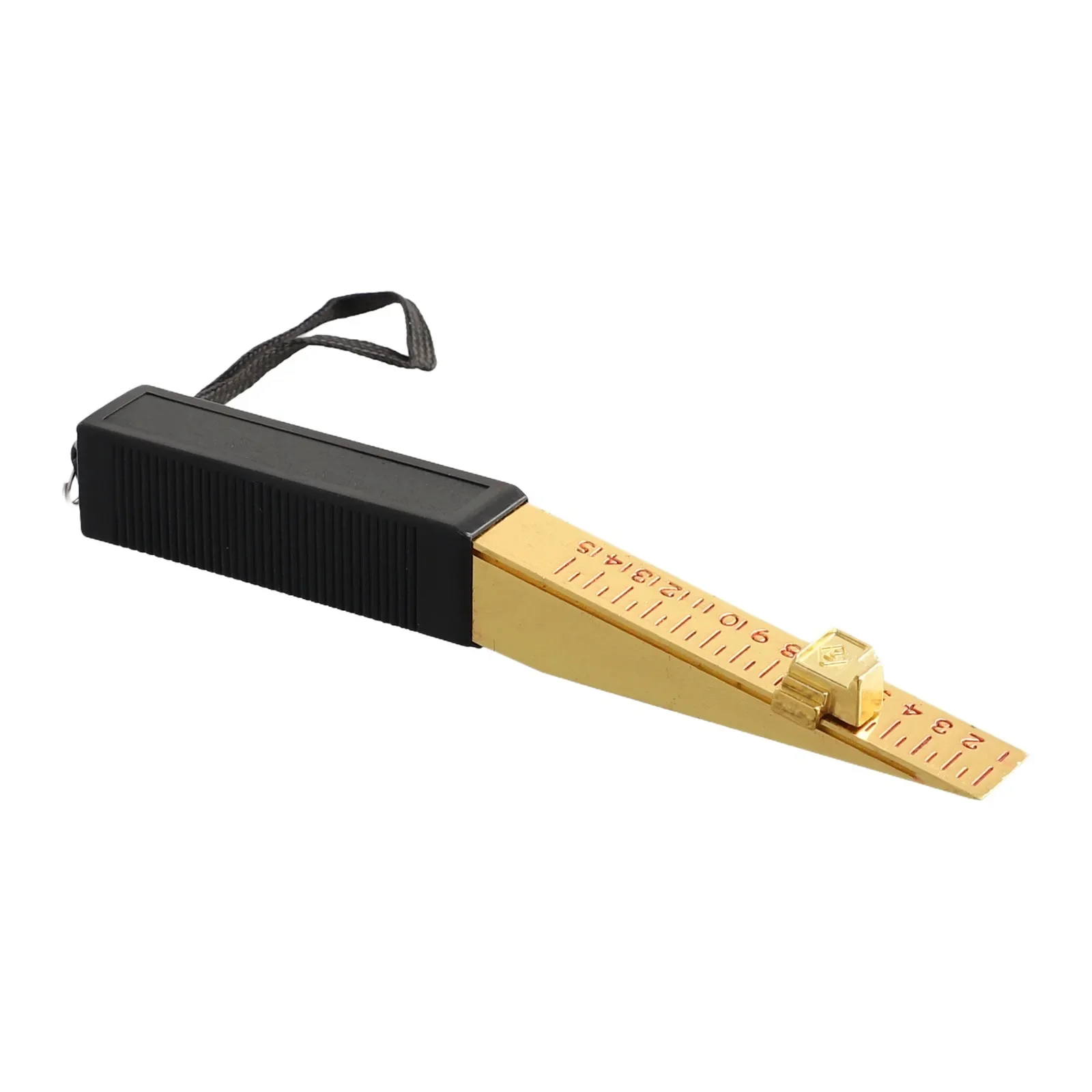 Calibrador de cuña Vernier de precisión Chapado en cobre, 0,5mm, 1-15mm, 80g, medición de huecos de puerta, 1 unidad