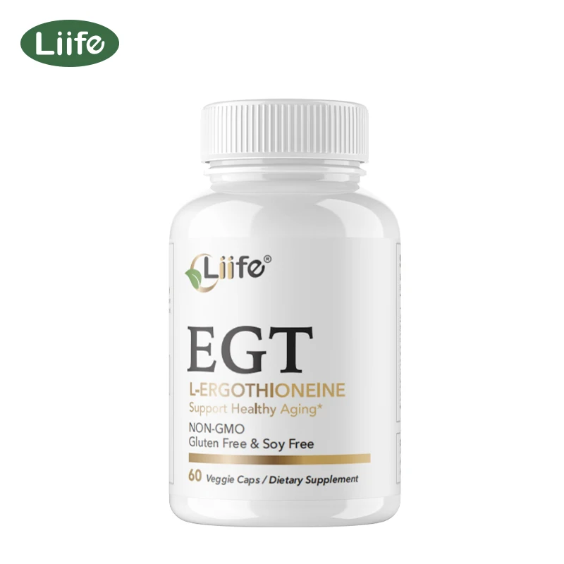 

Капсулы Liife Ergothioneine 60, антиоксидант, поддерживает жизненную силу тела, способствует здоровью и увлажню кожи, дозирование на 1 месяц
