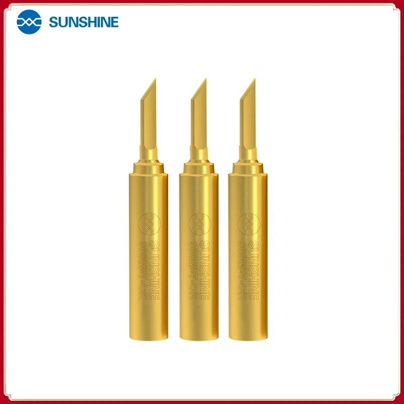 Sunshine 900M-T-CK Pure Copper Electric Soldering Iron Tips 936 Heating Core Rapid Heating Head For Mobile Phone Camera Repair