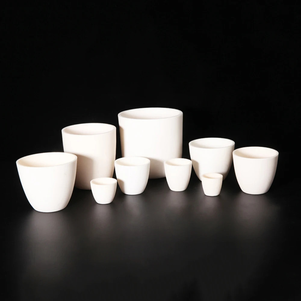 5 10 20 30 50 100 150 200 500ml Alumina Al2O3 Ceramics Corundum Crucible For Laboratory High Temperature