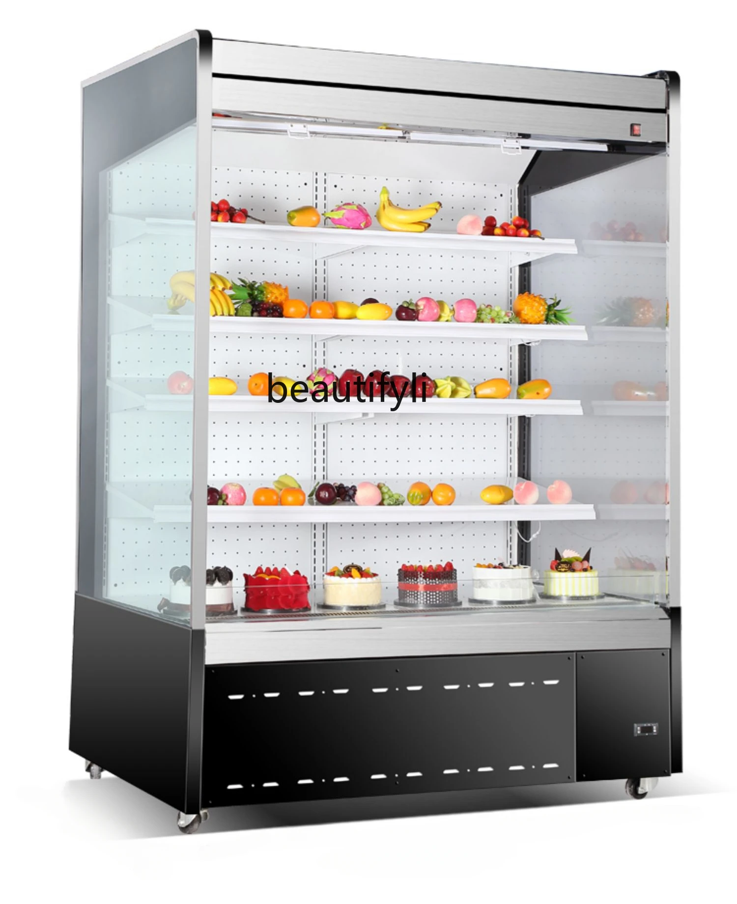 Freezer Wind Screen Counter Fresh Cabinet Vegetables and Fruits Refrigerated Cabinet Commercial Refrigerated Vertical Freezer