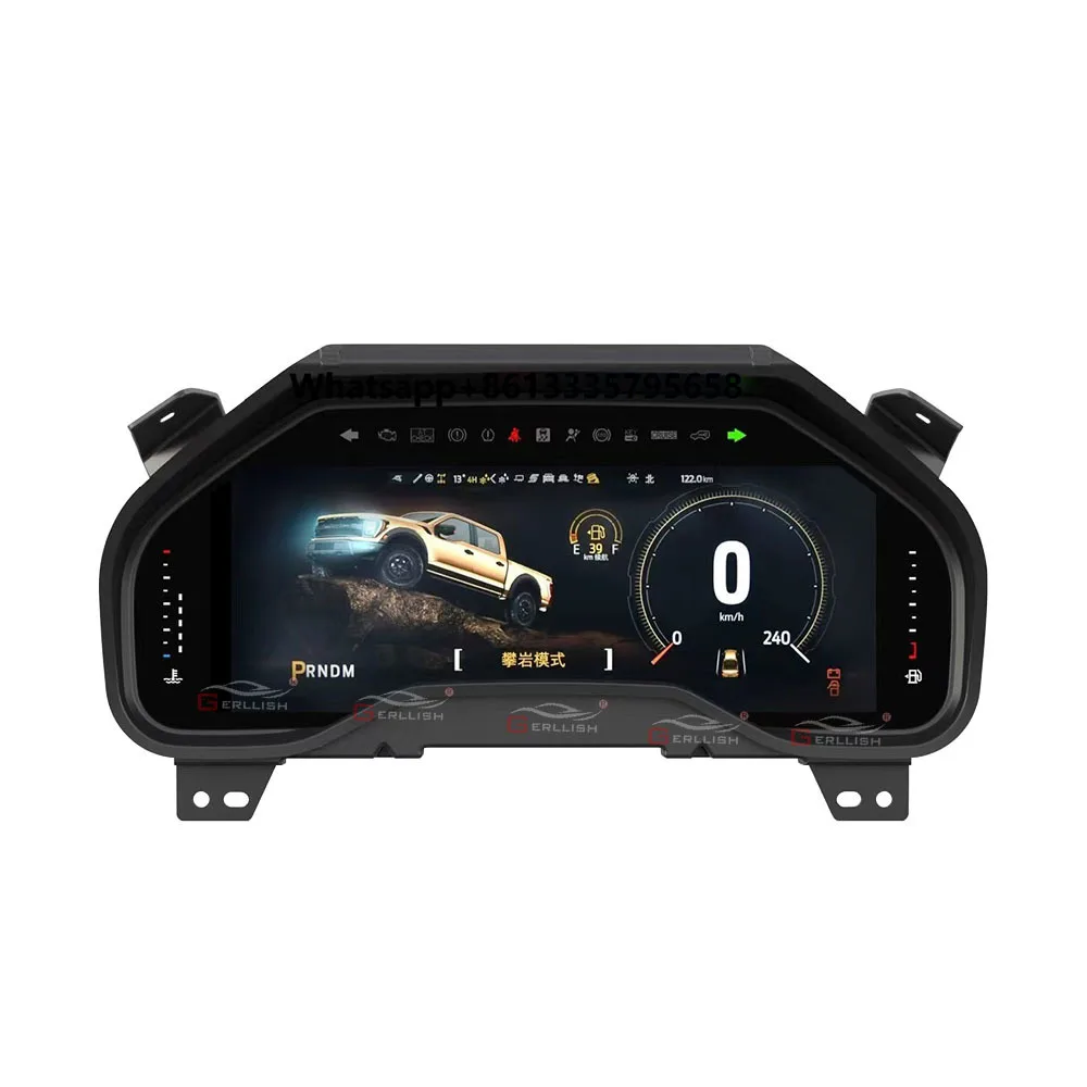 

Car LCD Digital Cluster for Ford F150 2009 2010 2011 2012 Linux Instrument Dashboard Panel Virtual Speedometer Display Head Unit