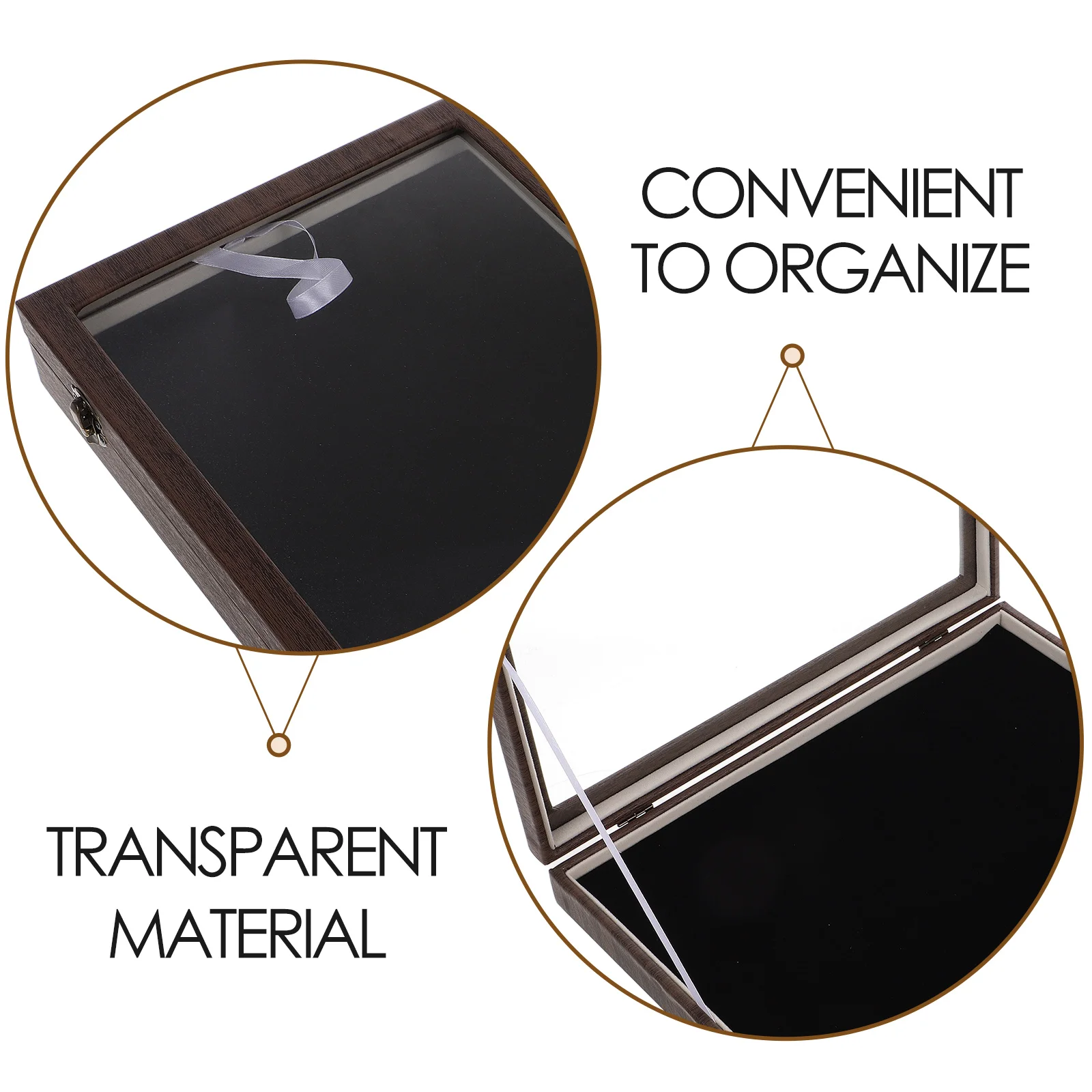 سعة كبيرة غطاء شفاف شارة صندوق تخزين ميدالية منظم بروش دبوس عرض الحال بالنسبة لجمع حامل المجوهرات