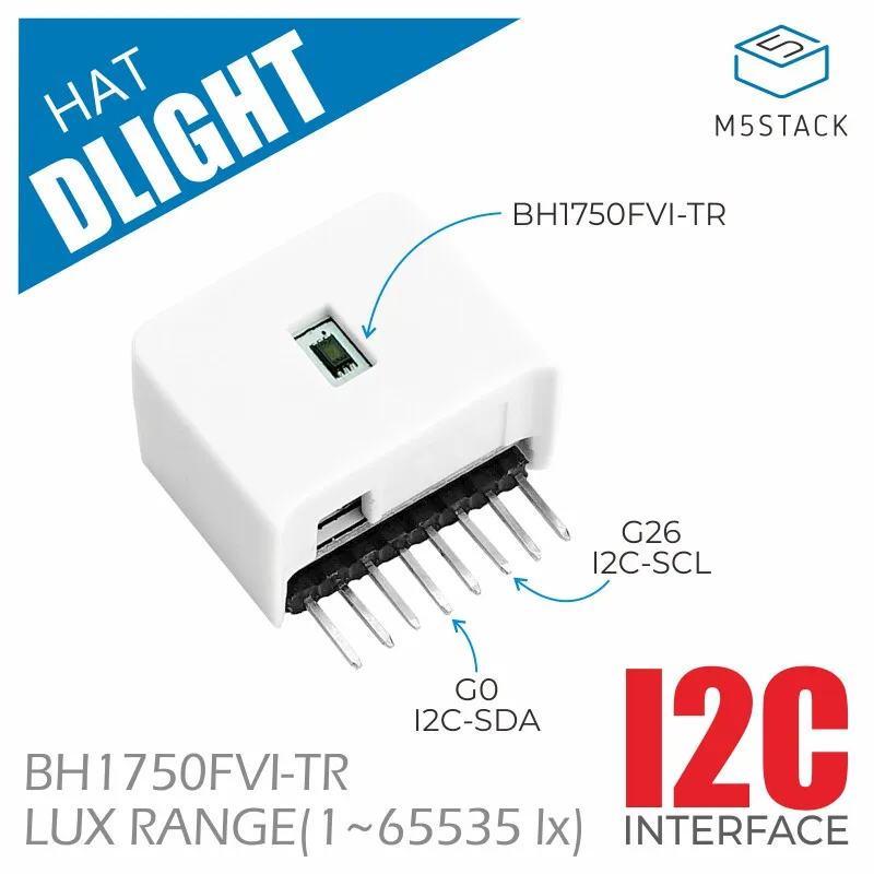 M5Stack DLight HAT Digital Ambient Light Detection Sensor BH1750FVI Illumination Detection