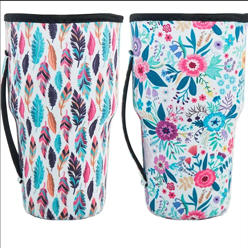 10pcs Reusable Iced Coffee Cup Sleeve Neoprene Insulated Sleeves Mugs Cover Bags Holder for 30oz Tumbler Water Bottle