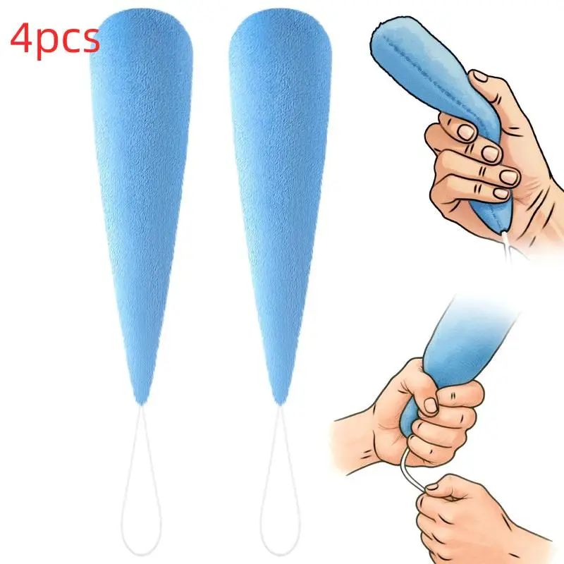 4Pcs Finger Contracture Prevention Tool Carrot Hand Contracture Cushion Pillow Palm Grips Finger Rehabilitation Training Device