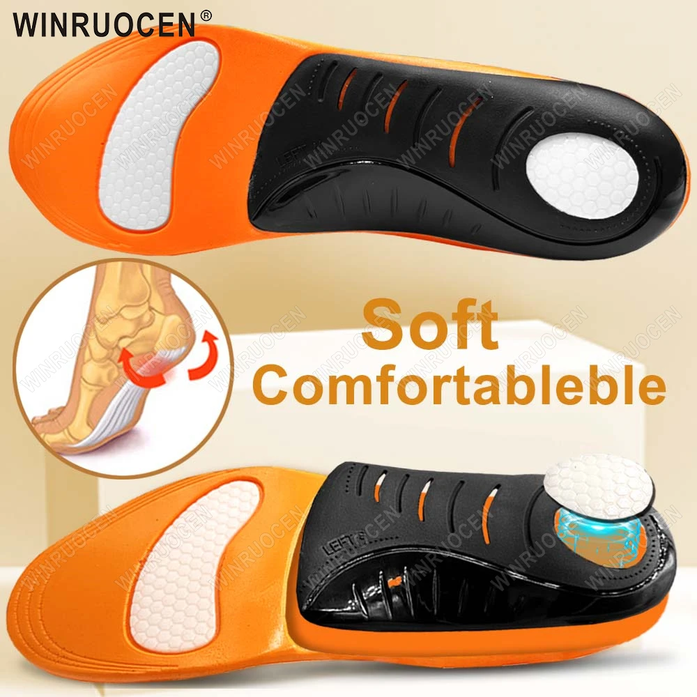 Plantar Fasciitis Orthopedic Sport Insole High Arch Support Men Women Sole, Flat Feet Pain Relief Orthotic Shoe Insert EID