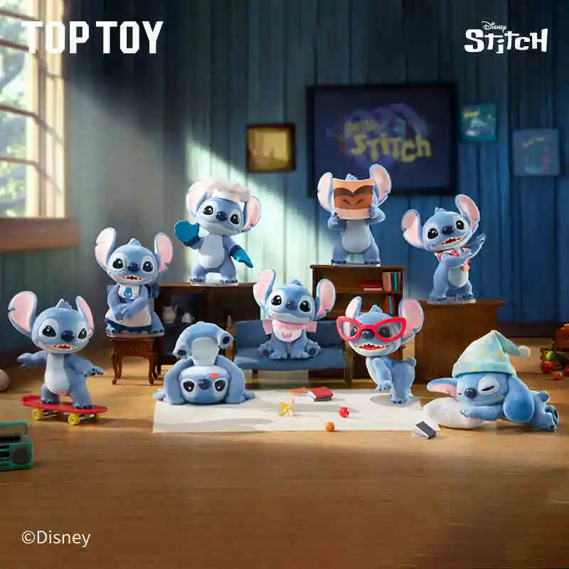 

Toptoy Disney Hello Stitch Series Blind Box Figures Model Adorable Collectibles Trendy Decor Perfect Gifts Surprise Toy