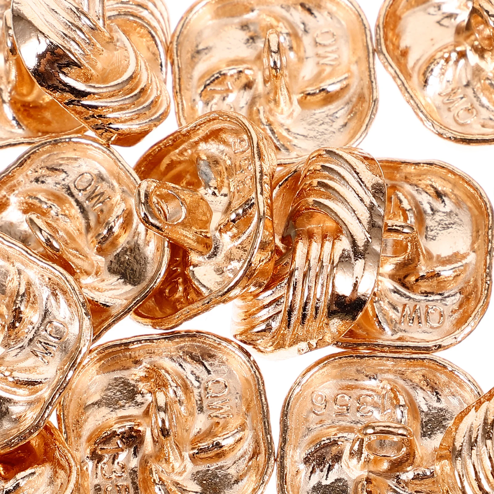 

50Pcs Rose Flower Shape Zinc Alloy Buttons Stylish Metal Decorative Sewing DIY Clothes Dress Coat Accessories Coat Button