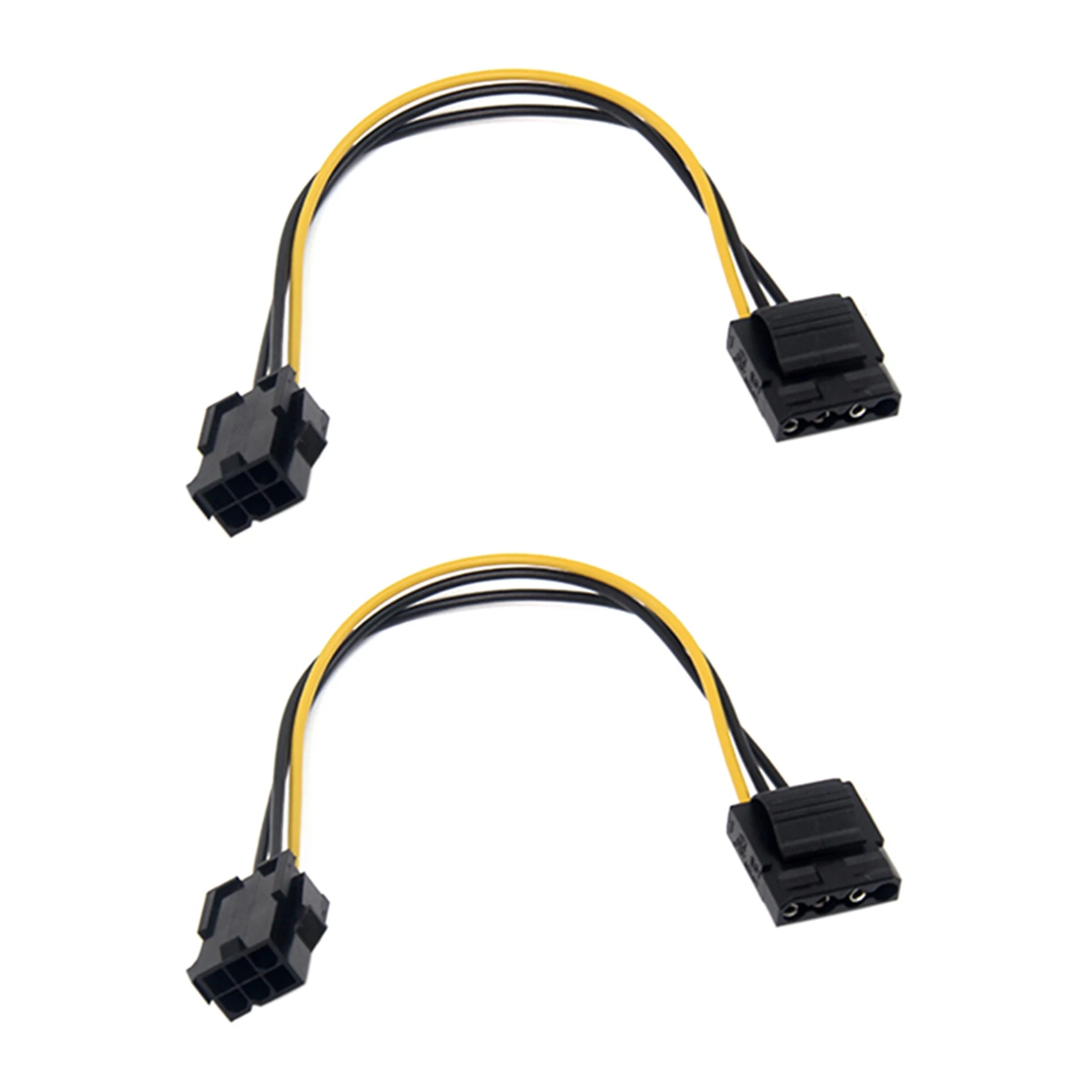 Delicate Texture-20 Pcs Molex To PCI-E Power Adapter IDE 4Pin 4 Pin Female To 6 Pin Female 6Pin Graphics Video Card Converter Ca