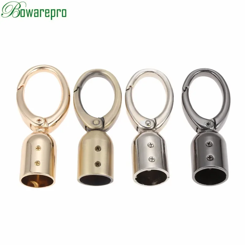 bowarepro 1pc DIY Hoandbag Decorative Leather Rpe/Tassel Bell Spring Opening Bag Hook Hardware Accessories Bag Dog Buckle Clasps