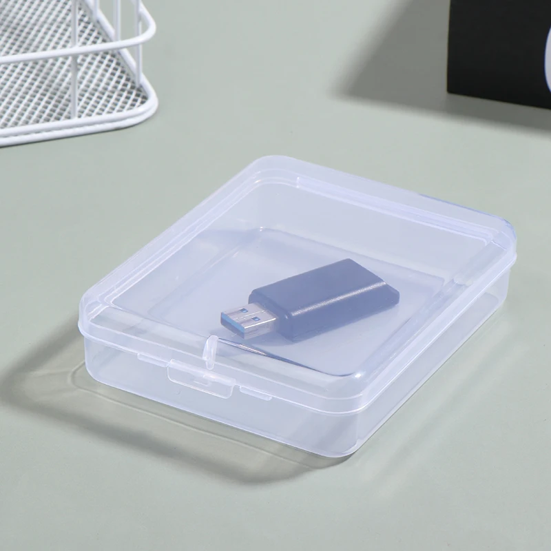 Transparent Ins Photocard Holder Plastic Storage Box Flip Storage Box Classification Small Card Organizer Storage Case