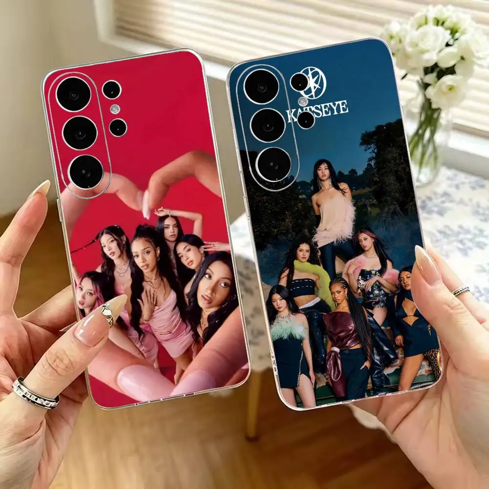 K-KATSEYE Hot Selling Transparent Phone Case For Samsung S25,S24,S21,S22,S23,S30,Ultra,S20,Plus Soft Cover