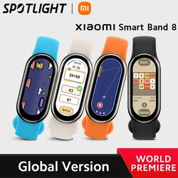 [Xiaomi Smart Band 8]Suporte 150 + Modos de Esporte 1. Tela AMOLED de 62 Polegadas Ultra 16 Dias de Vida da Bateria