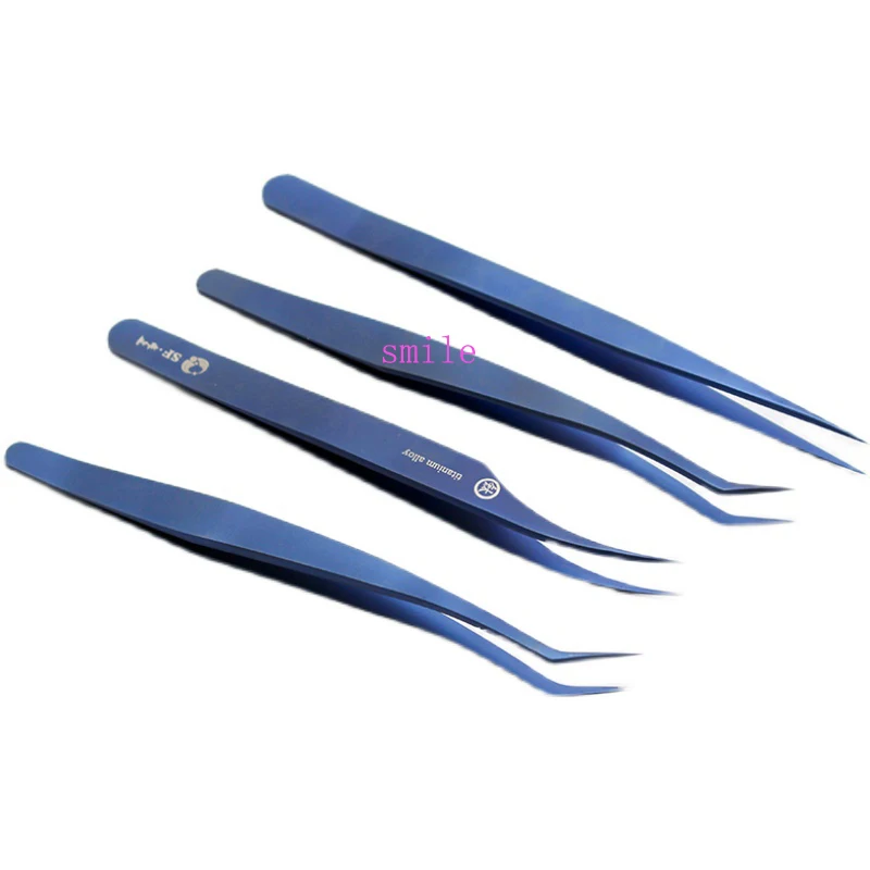 Straight Tip Hair Transfering Pinças, Eye Tweezers, Ferramentas Cosméticas