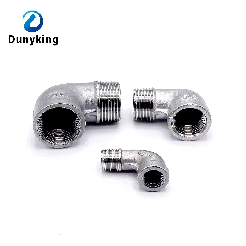 1/8" 1/4" 3/8" 1/2" 3/4" 1" Gwint żeński x męski Kolanko uliczne 90 stopni Kątowe SS 304 Złączki rurowe ze stali nierdzewnej