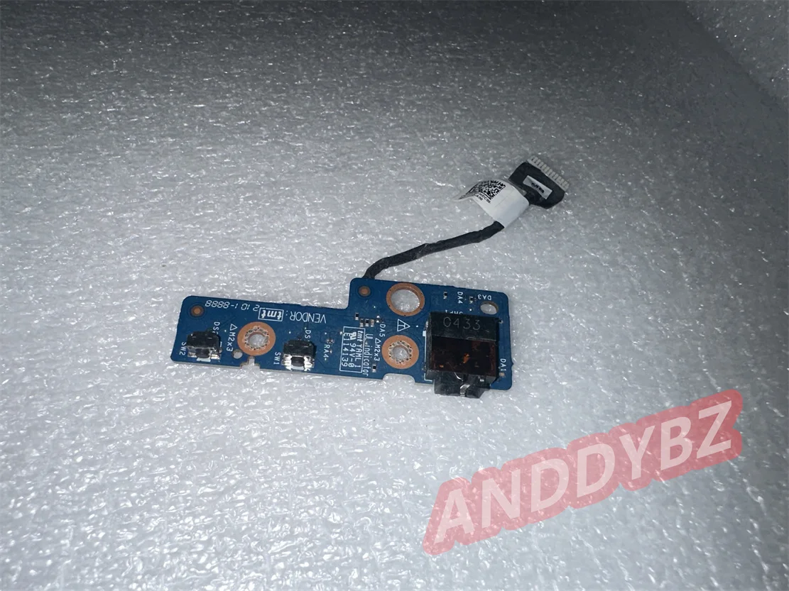 

Original FOR Dell Latitude 3120 Audio Board Power Button Board w/cable LS-K512P Test OK