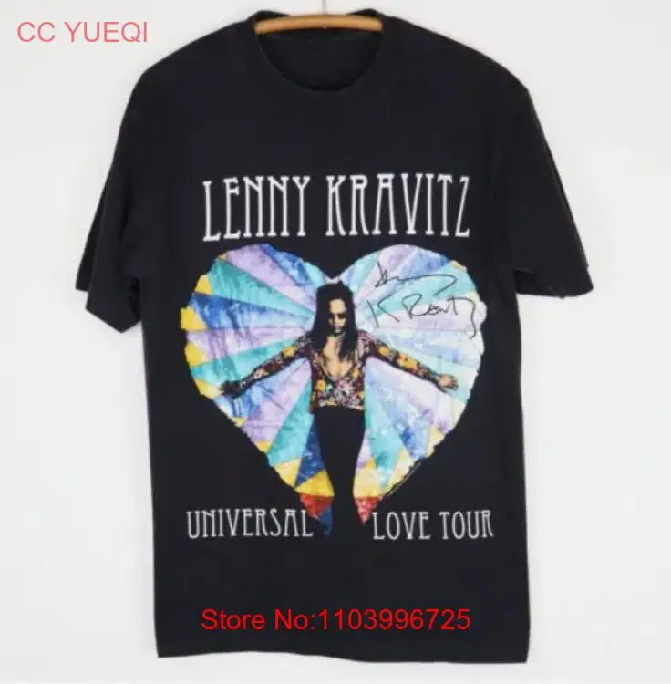 Vintage 1993 Lenny Kravitz Love Shirt Black Cotton Unisex Men Women