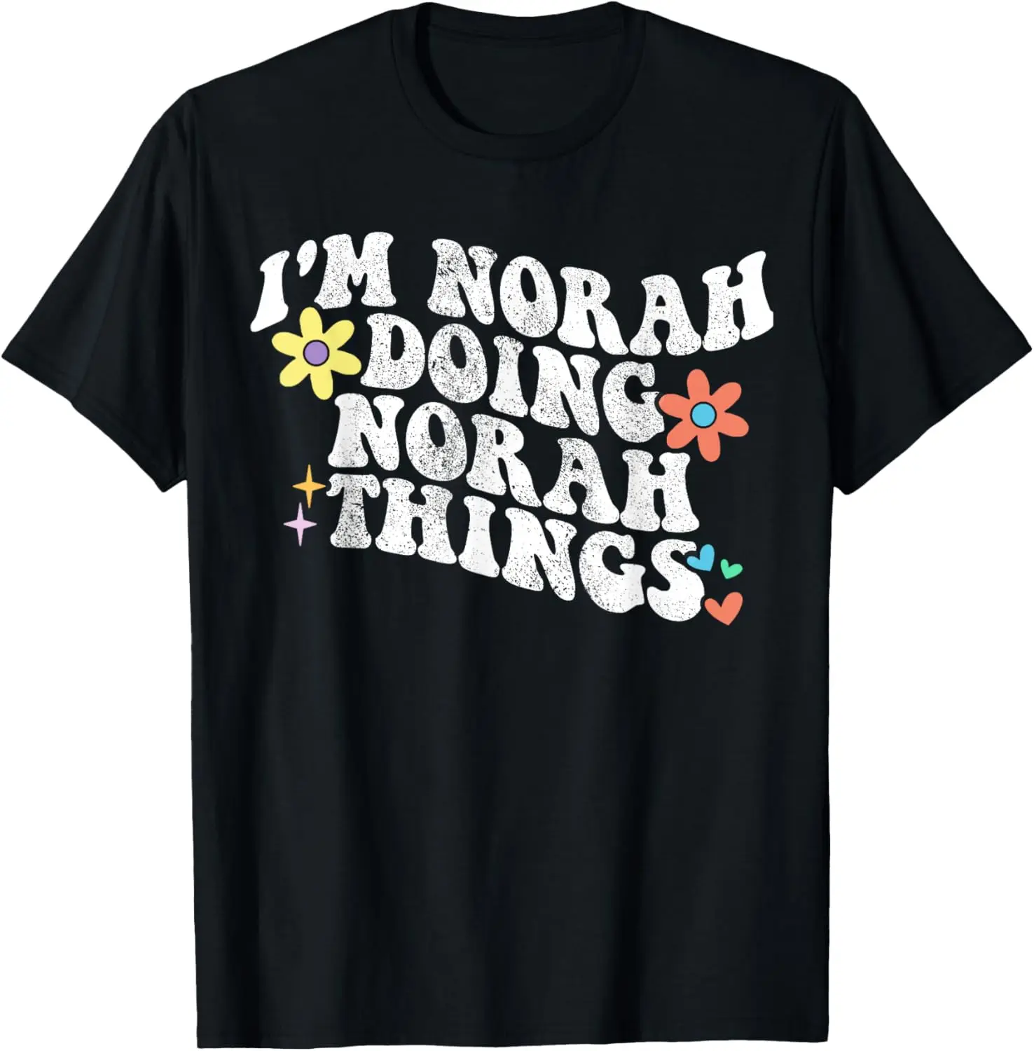 Retro Groovy Im NORAH Doing NORAH Things Funny Mother's Day T-Shirt