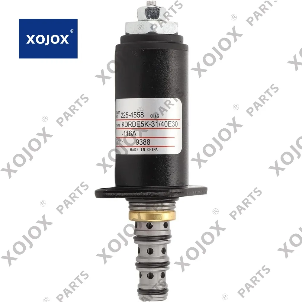 

XOJOX 12V Solenoid Valve 225-4558 for CAt Excavator 330D 336D 336E 345C 345D 349D 349E 349F 352F