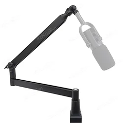 Adjustable Microphone Stand Low Profile Mic Arm with Cable Management Microphone Boom Arm for SM7B MV7 AM8 K688 HyperX QuadCast