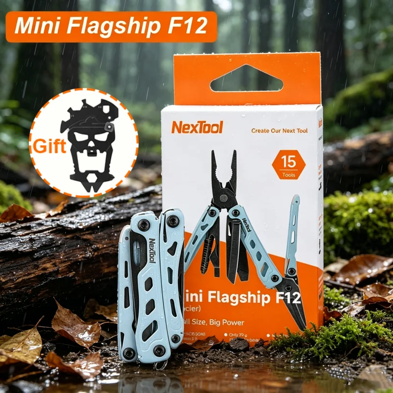 Nextool Mini Flagship F12 15-in-1 Folding Pocket Plier Portable EDC Tool for Outdoor Camping Household Hand Tool