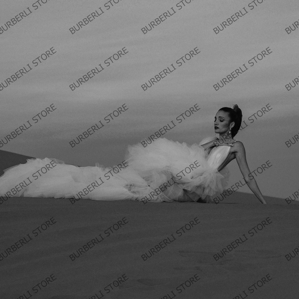 Vestidos de verano hinchados de malla de moda para mujer, vestidos sexis transparentes con volantes de tul, vestidos largos de fiesta de noche, vestido Formal elegante y esponjoso para graduación