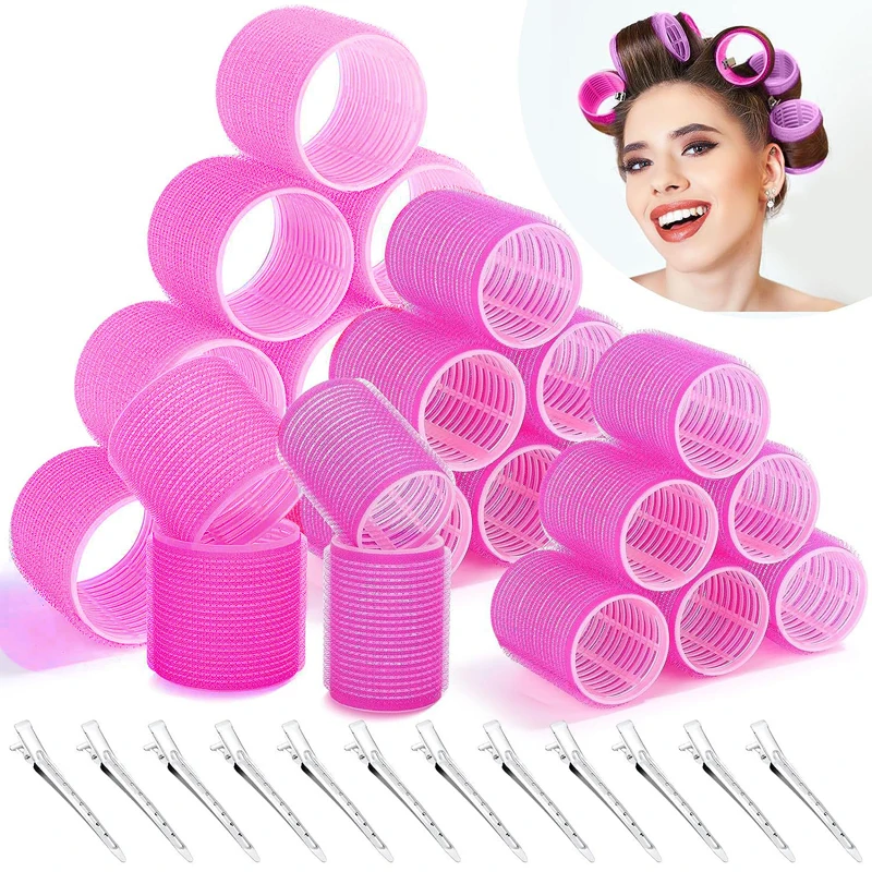 Hair Roller No Harm To Hair Magic Curler Natural Curling No Heat Hair Bangs Volume Self-adhesive Hook & Loop DIY Styling Tools