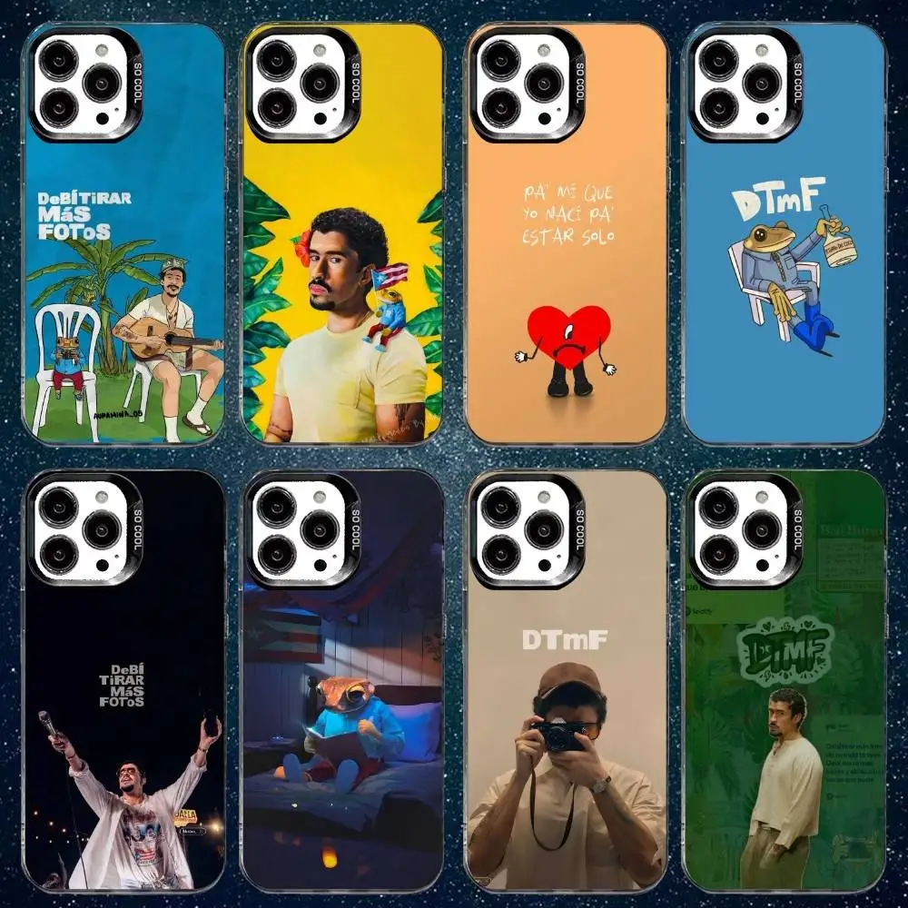 

Bad B-BunnyS DTMF Phone Case For iPhone17,16,15,14,13,12,11 Plus,Pro Max White Matte Shockproof Cover