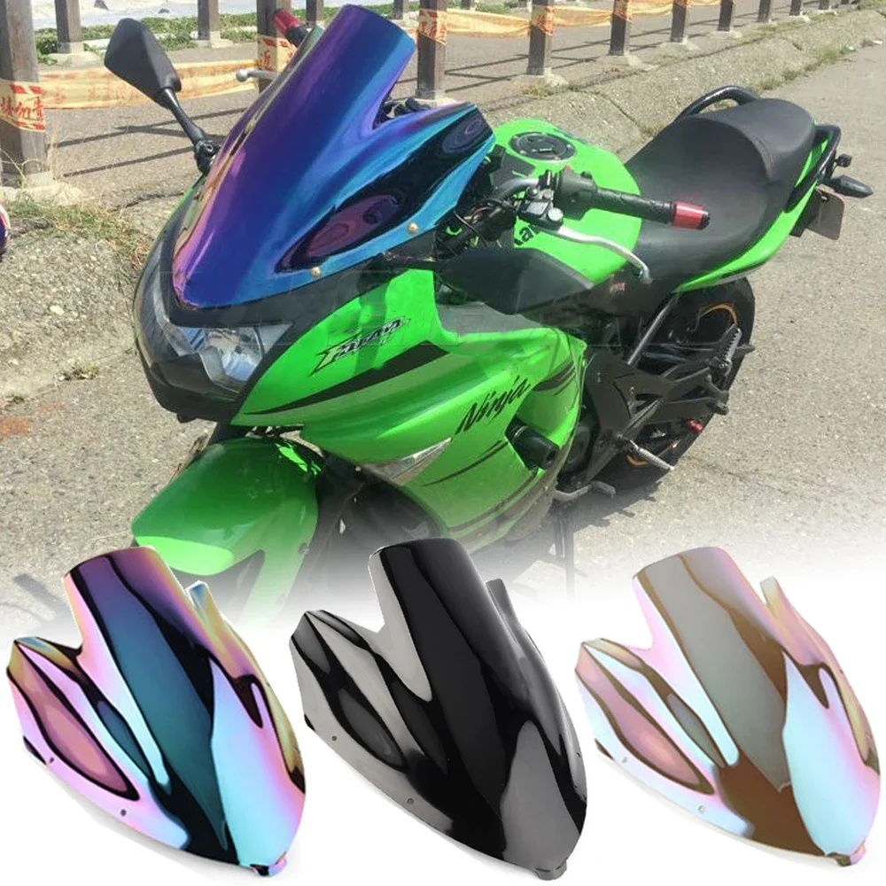 Motorcycle Accessories ER6F Windshield Windscreen Wind Deflector For Kawasaki NINJA 650 R EX650R ER-6F ER 6F 2005 2006 2007 2008