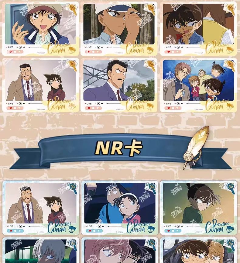 KAYOU Echte Detektiv Conan Karte Name Denken Reveal Paket Halloween Thema Kuroba Kaito Anime Sammlung Karten Spielzeug Geschenke – Detail 16