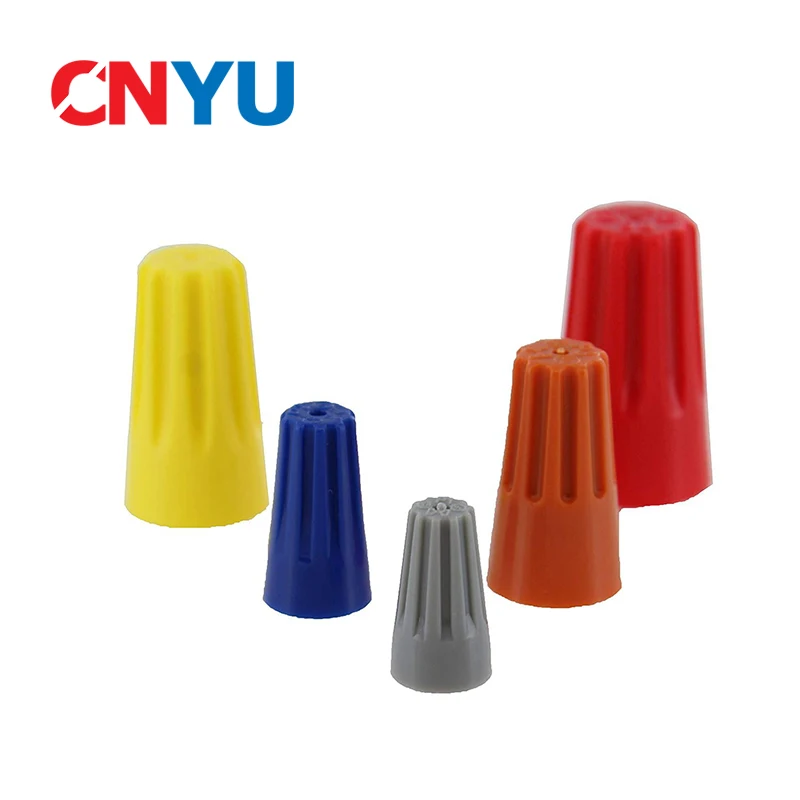 

50/100Pcs P1 P2 P3 P4 P6 Colorful Electrical Wire Connectors Screw Terminals With Spring Insert Twist Nuts Caps Connection