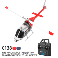 C138 RC Helicopter 1:33 Simulation Airplane 6 Axis Gyro Altitude Hold Remote Control Helicopter Plane Toys for Adult Kid