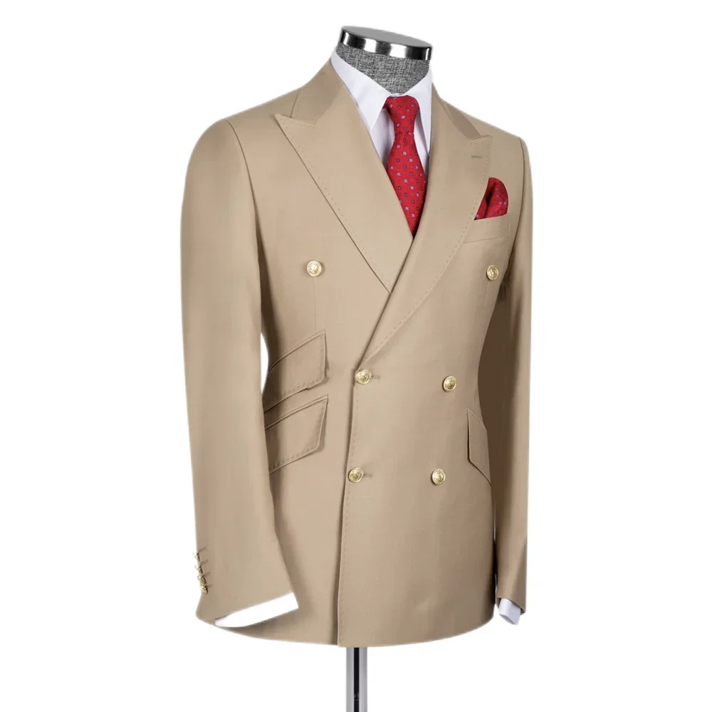 1 세련된 남성용 세트 재킷, 포멀 부티크 비즈니스, 세트 재킷, 탑 라펠 웨딩 재킷