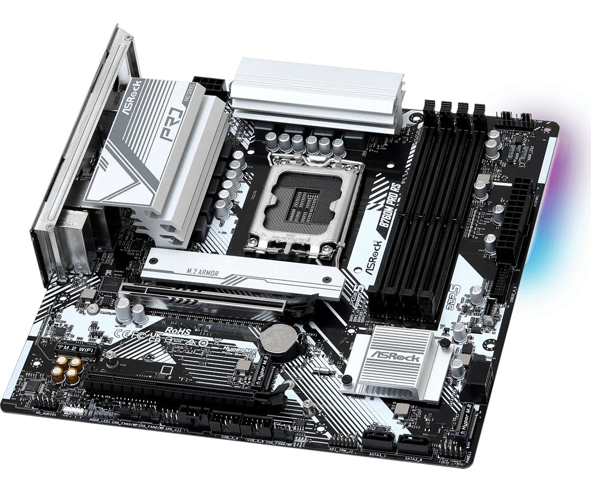 ASRock B760M Pro RS Motherboar - Lga 1700 Ddr5 Itx Motherboard review and price