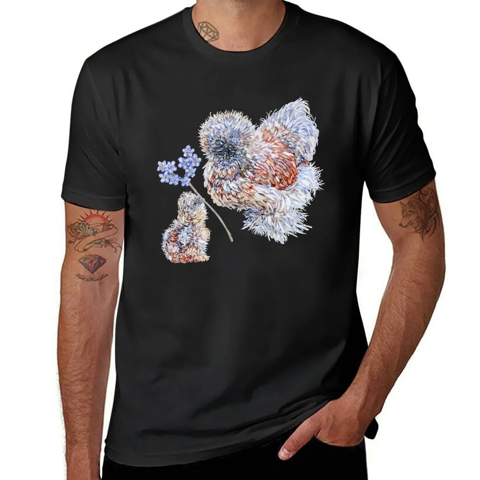 Silkie Chicken Mom Day - Forget-me-not T-Shirt customizeds tees sublime shirts graphic tees oversized t shirt men