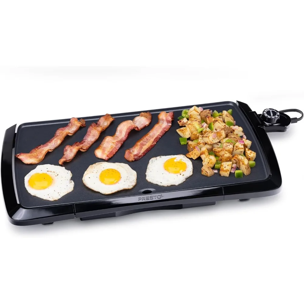 

Electric GriddleIdeal for breakfast, lunch, dinner,Premium nonstick surface for stick-free cooking and easy cleaning