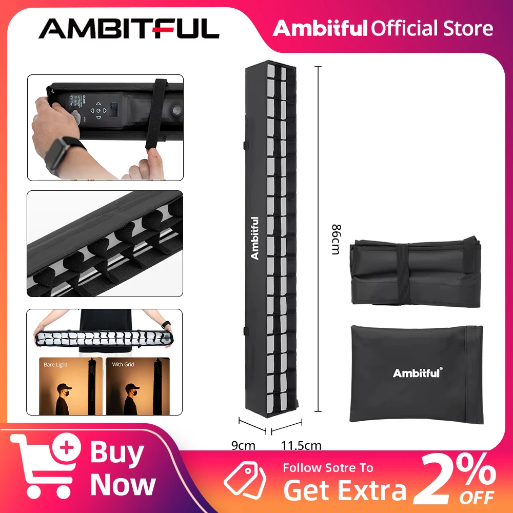 

Honeycomb Grid Softbox For video Stick Light —SA30