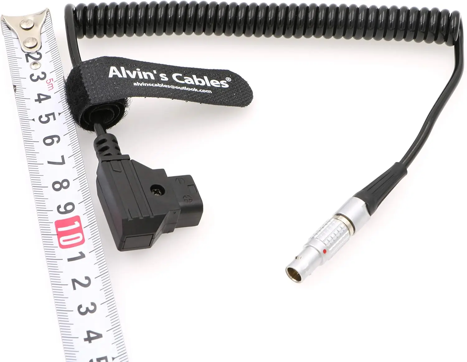 Imagen 5: Alvin's Cables Cable de alimentación para SmallHD Teradek D-tap a cable en espiral macho de 2 pines