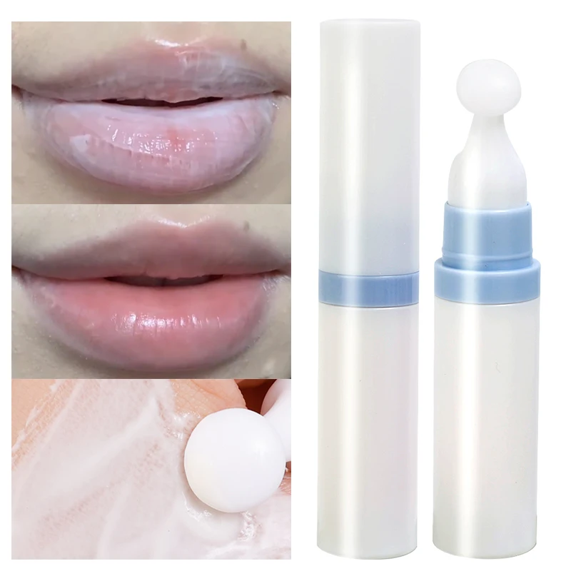 Bálsamo labial para eliminar la sequedad, mascarilla de larga duración, aceite exfoliante, hidratante, blanco lechoso, cuidado de los labios, maquillaje