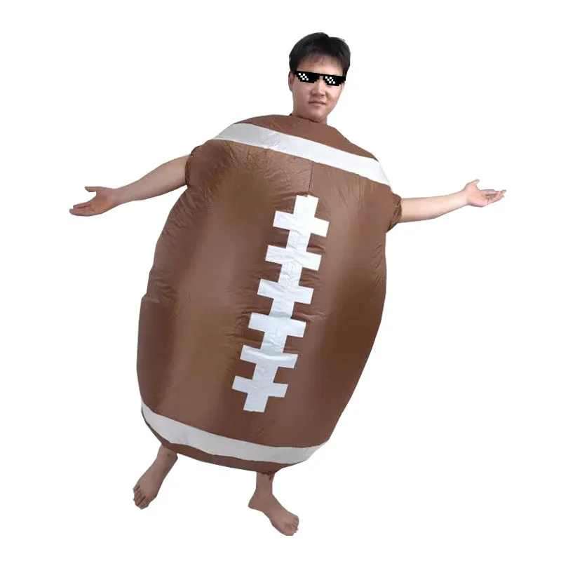 Football Inflatable Costume Halloween Christmas Carnival Holiday Party Stage Performance Annual Party Adult Cosplay Funny Props