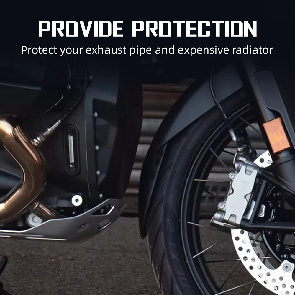 Motorcycle Lengthen Fender For CRF1000L africa twin CRF1100L 2016-2024 XL750 Transalp 2023 Splash Protect plastic Accessories