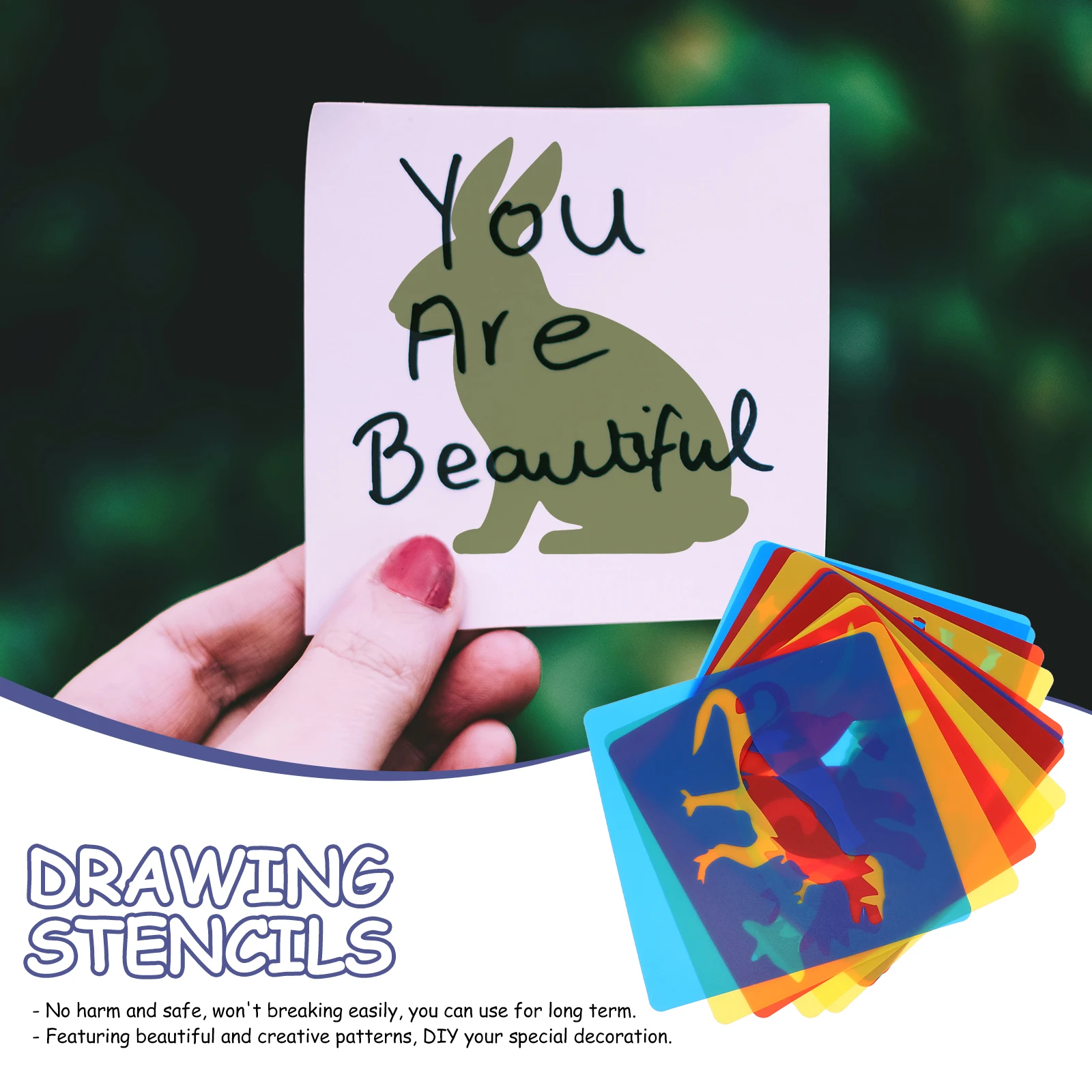 

Animal Hollow Templates Pp Animal Stencils For Kids Drawing Practice Reusable Diy Crafts Models Painting Education School