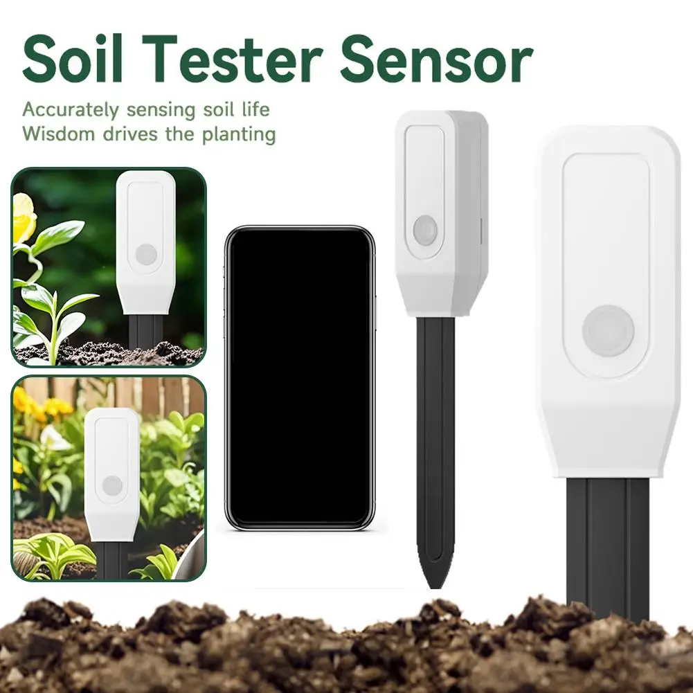Tuya Zigbee 3.0 Smart Soil Tester Sensor, Wireless Temperature & Humidity Detector, Prevent Overwatering for Plants Potted