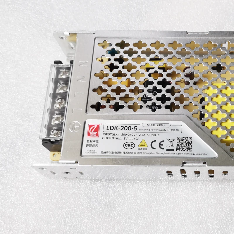 New style  Ultra-thin Special Switching AC 220V to Output 5V 40A 200W Chuanglian Power Supply LDK-200-5 With CE Certification