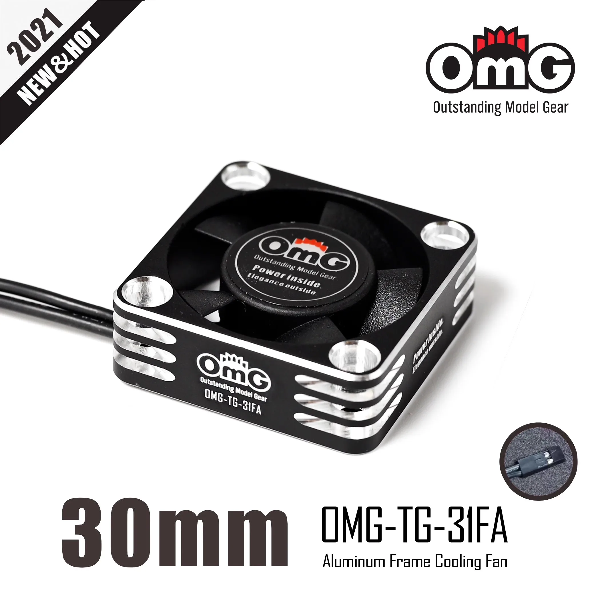 RCOMG 8.5V 28000 RPM CNC metal cooling fan control model drift car motor hardware upgrade part