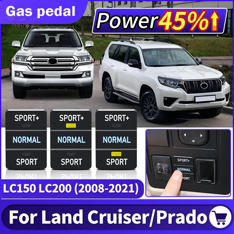 Electronic Throttle Response Controller Accelerator Booster For Land Cruiser 200 Lexus 570 Fix Sluggish Stand‑still Acceleration