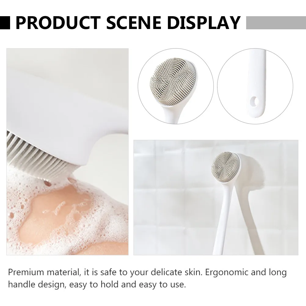 1Pcs Premium Ergonomic Long Handle Body Brush for Exfoliating Dead Skin Stimulating Blood Circulation Bath Back Scrubber Adults