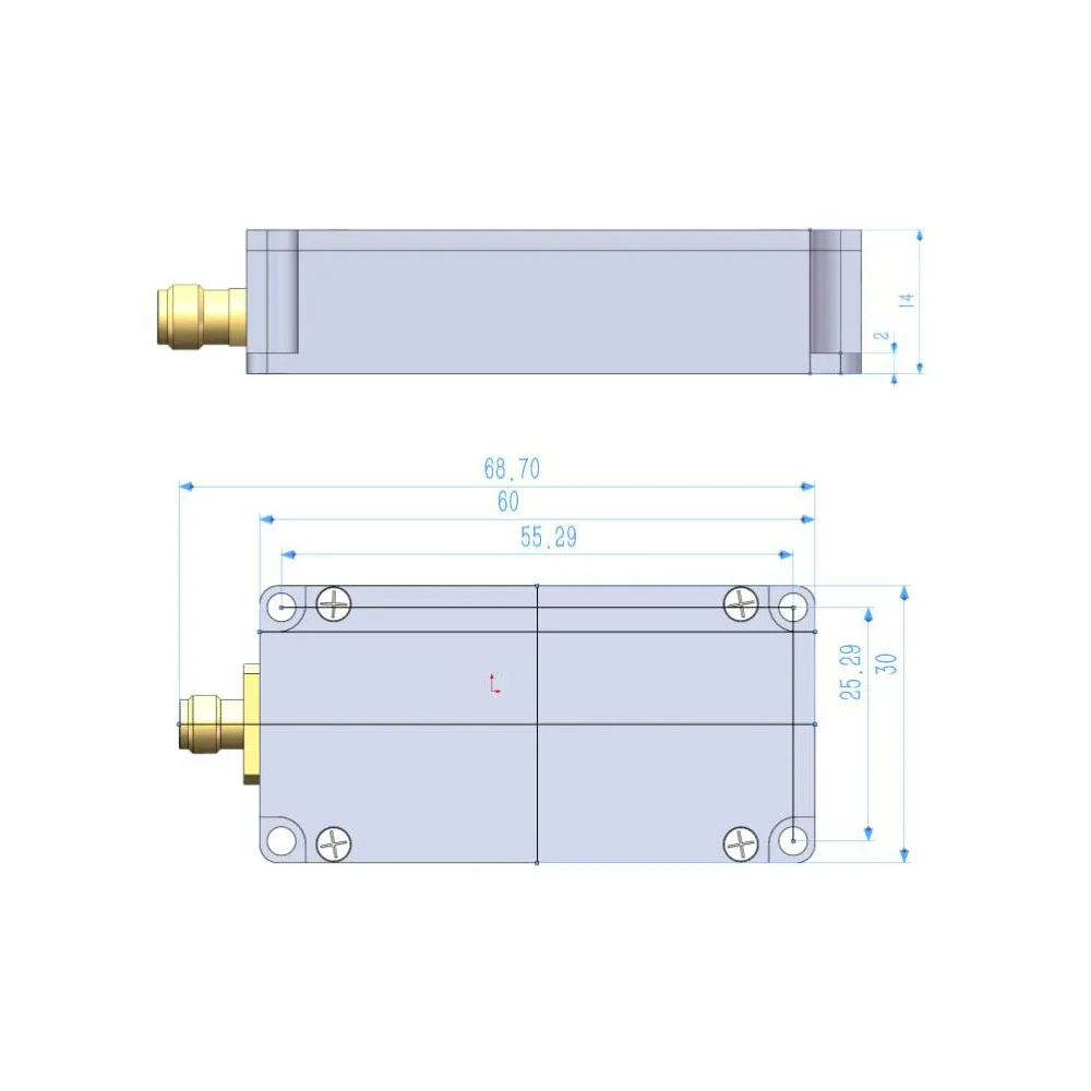 100K-10GHZ V5 USB RF Power Meter USB Communication Data Export Power Detector RF Attenuator FOR Ham Radio Amplifier